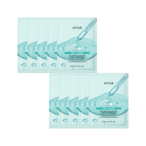 Anua PDRN Hyaluronic Acid Capsule Sheet Mask 10 Máscaras
