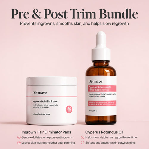 Pre & Post Trim Bundle (Cyperus Rotundus Oil + Ingrown Eliminator Pads)
