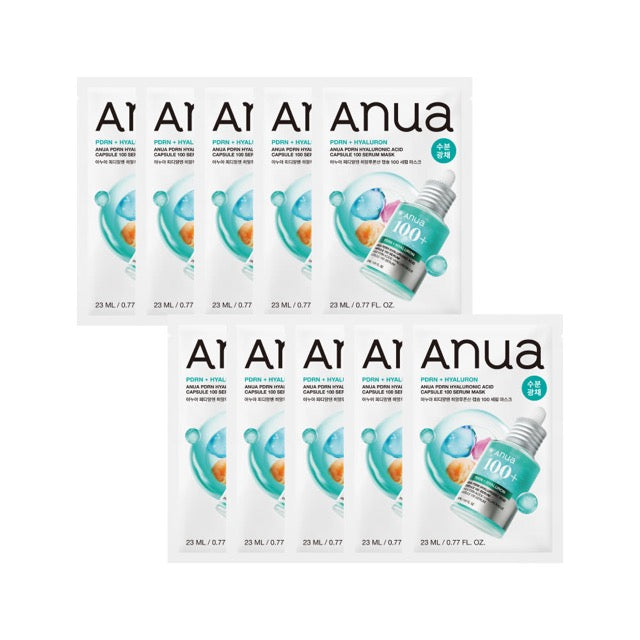 Anua PDRN Hyaluronic Acid Capsule Sheet Mask 10 Máscaras